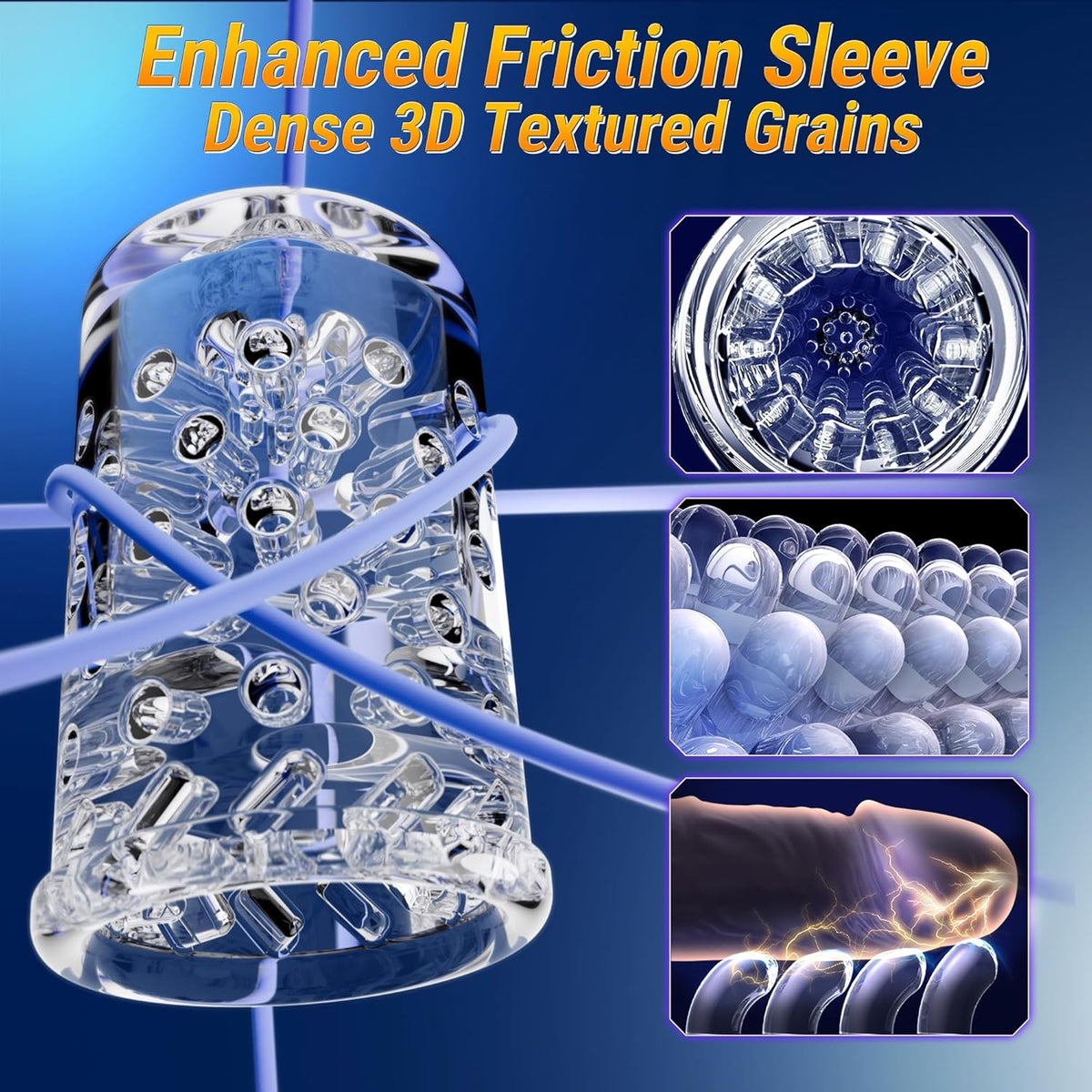 Ultra-Strong Suction Rotating Masturbation Cup  - image 7