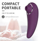 Tongue Licking Tease 6-modes Clitoris  Vibrator - Purple - image 0