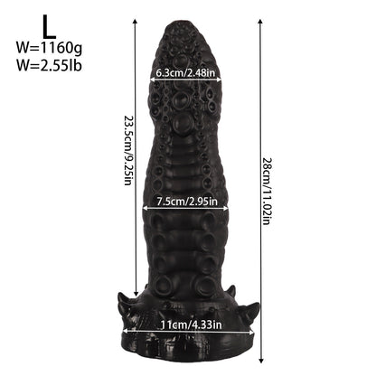 Eldritch Horror Silicone Dildo - Black - L - image 7