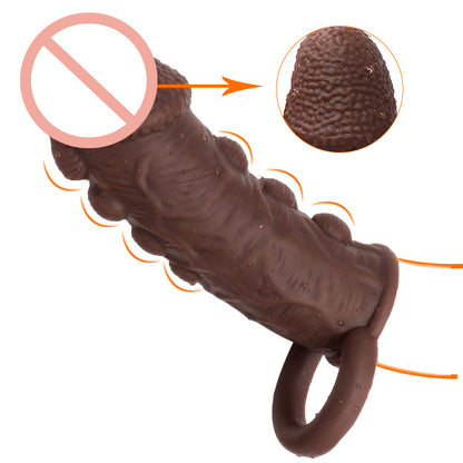 Beaded Silicone Penis Sleeve  - image 3