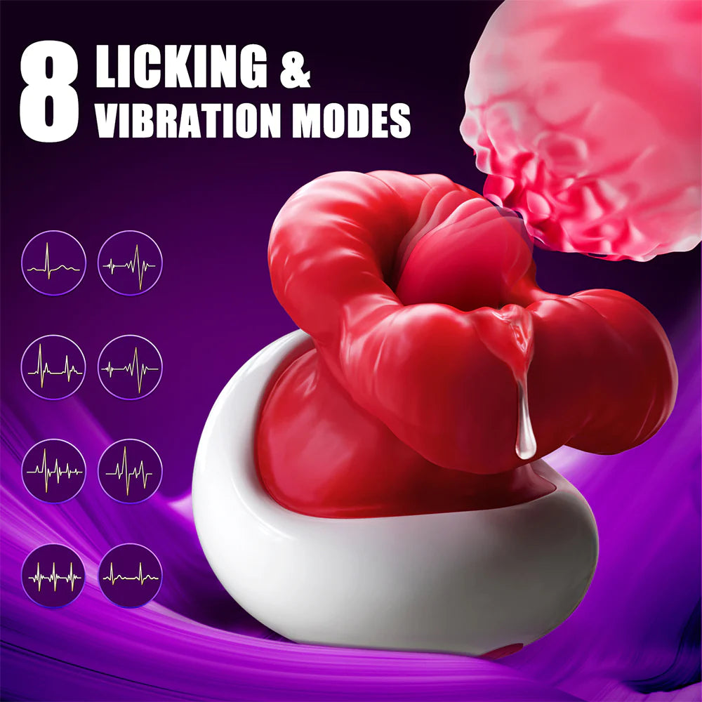 Clitoral Stimulator 8 Vibratiing & Licking Modes Nipple Toys - image 5