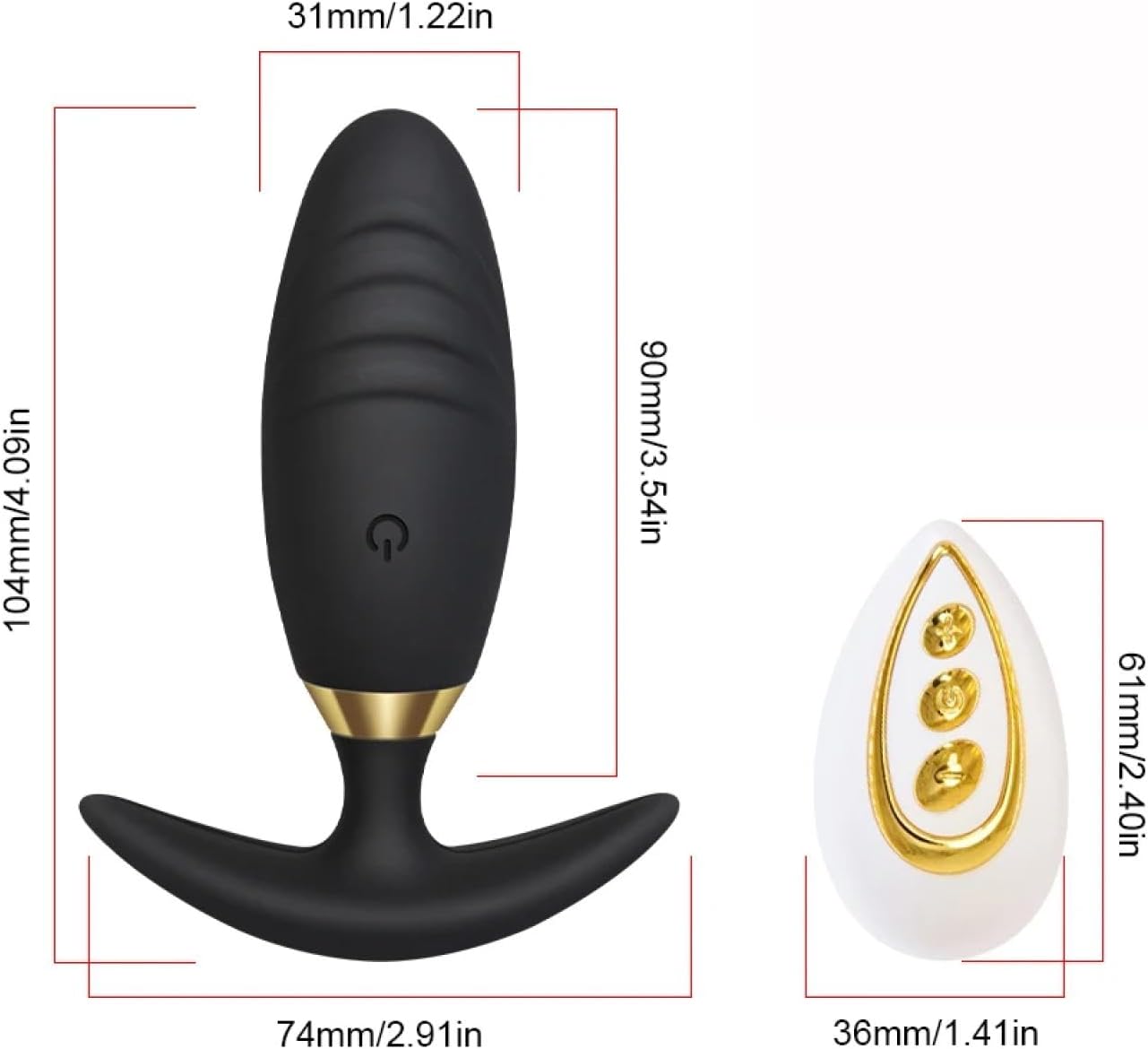 Remote App Control Butt Plug Anal Vibrator - image 2