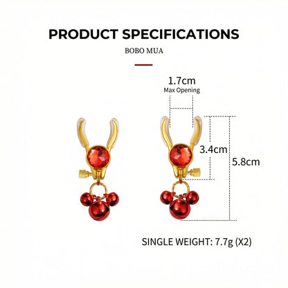Bells Nipple Clamps Clips Rhinestone - image 7