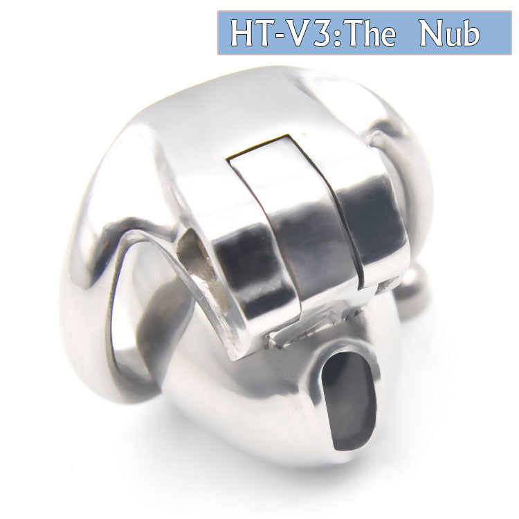 HT-V3: The Nub Metal Chastity Cage - image 2