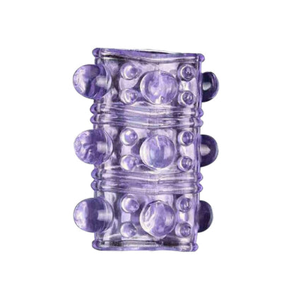 Silicone Cock Sleeve Penis Ring - Purple - image 2