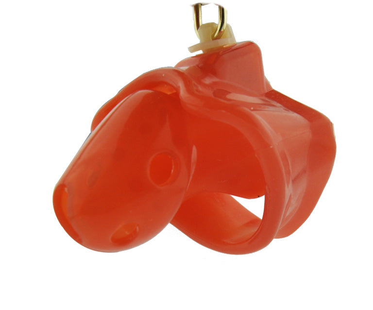 Slick Tiny Chastity Cage - Red 50mm - image 5