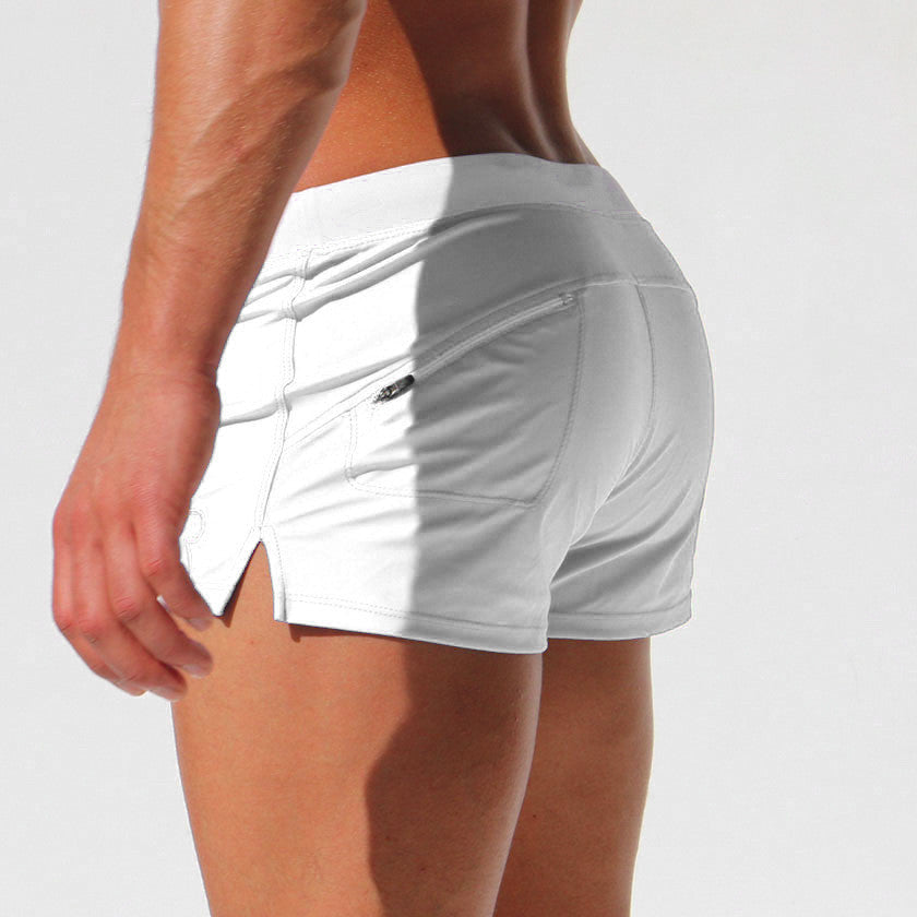 Square Cut Swim Trunks Men Underwear - White - XXL - image 8