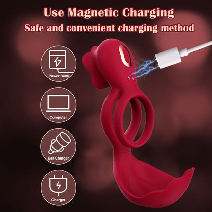10-mode Vibrating Cock Ring With Semen Lock  - image 10