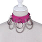 Unisex Punk PU Leather Choker Rock  - Rose - image 11