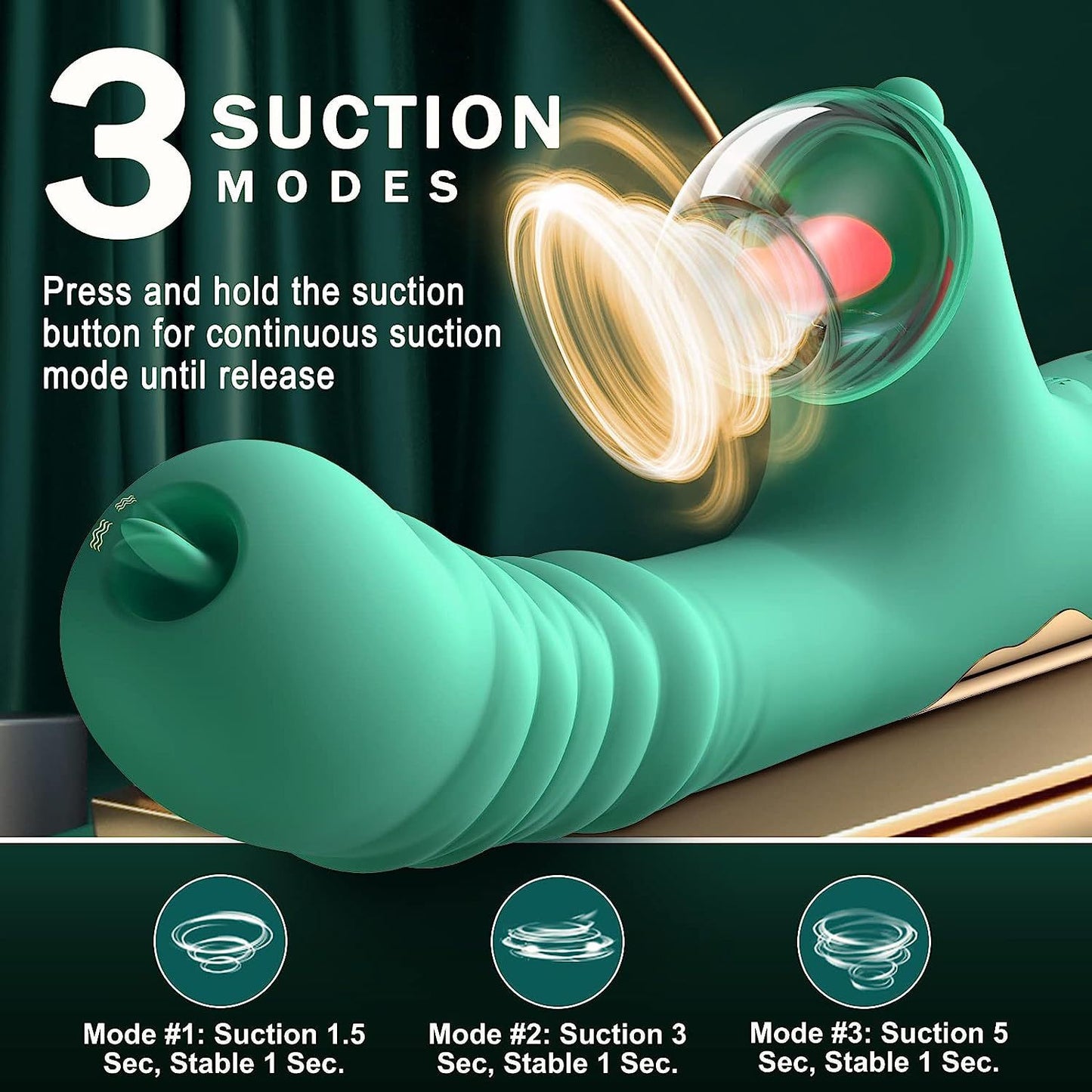 AirRush Thrusting and Licking Vibrator - image 11