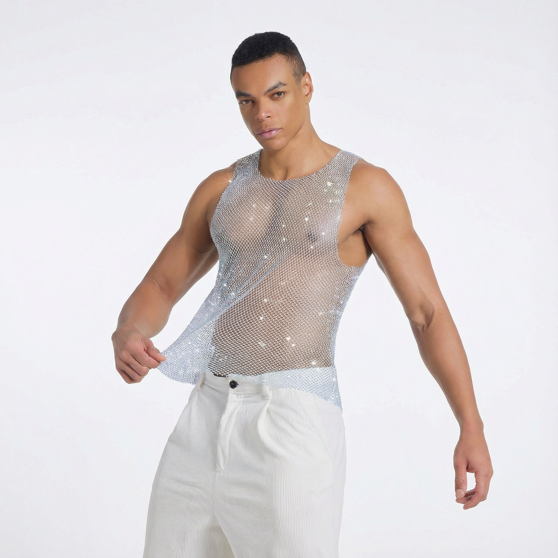 Starluxe Mesh Sparkle Top – Style H - image 5
