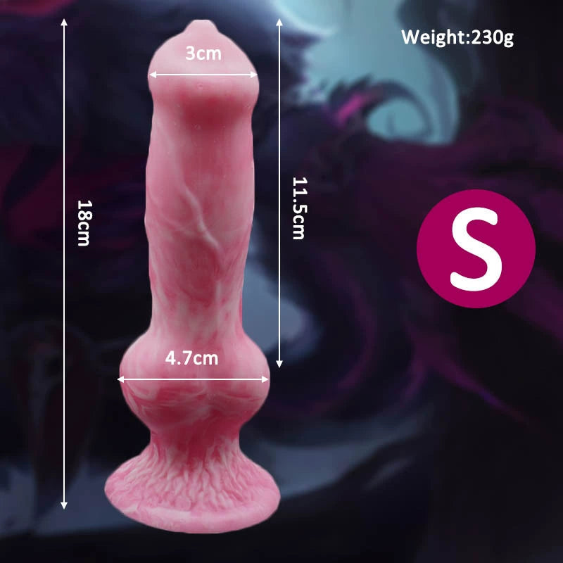 Wolf Knotted Dildo - S - image 1