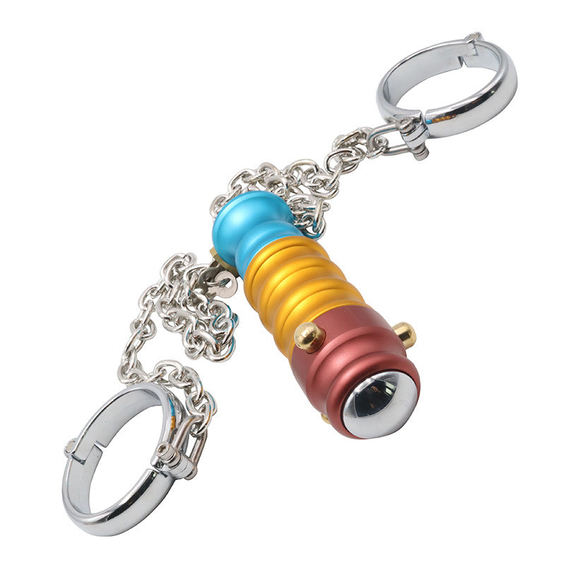 BDSM Gear Handcuffs with Beaded Butt Plug - image 4