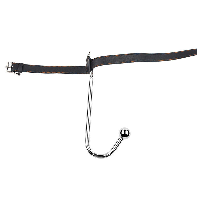 Sex Backhand Back Gag With Anal Hooks SM Leather - image 4