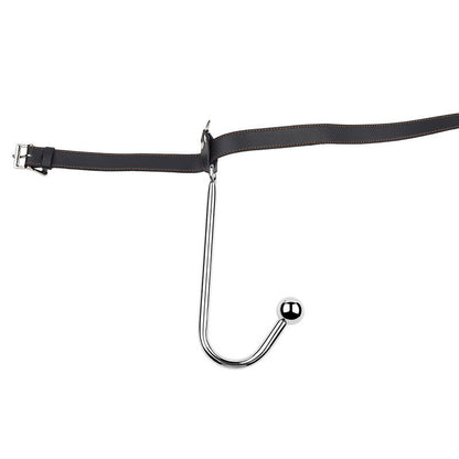 Sex Backhand Back Gag With Anal Hooks SM Leather - image 4