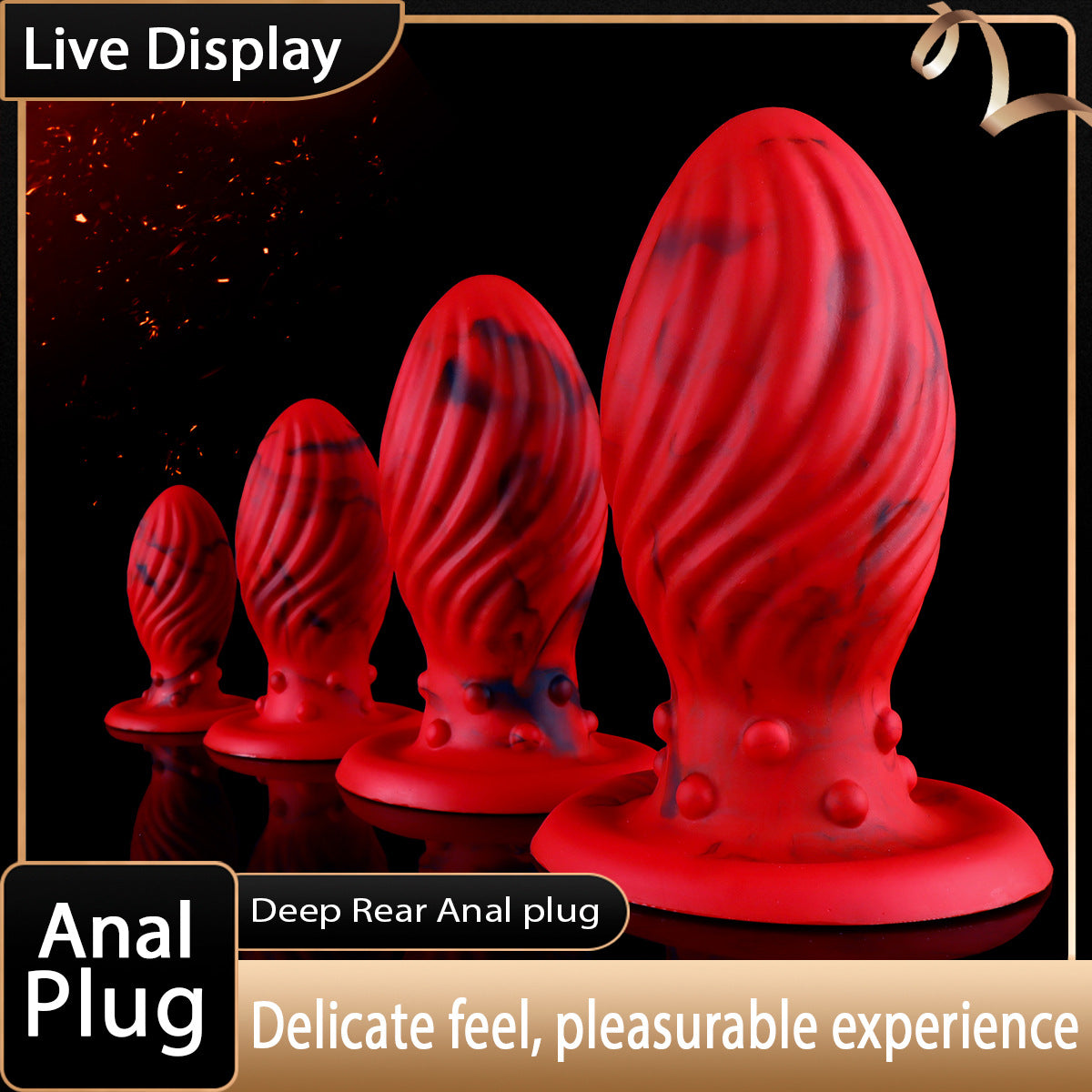 New Red Dragon Egg Anal Plug  - image 3