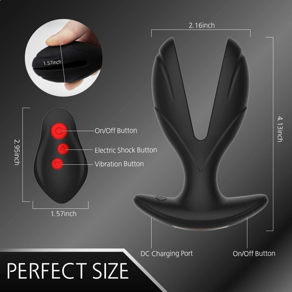 Waterproof Silicone Remote-Control Vibrating Anal Plug - image 3