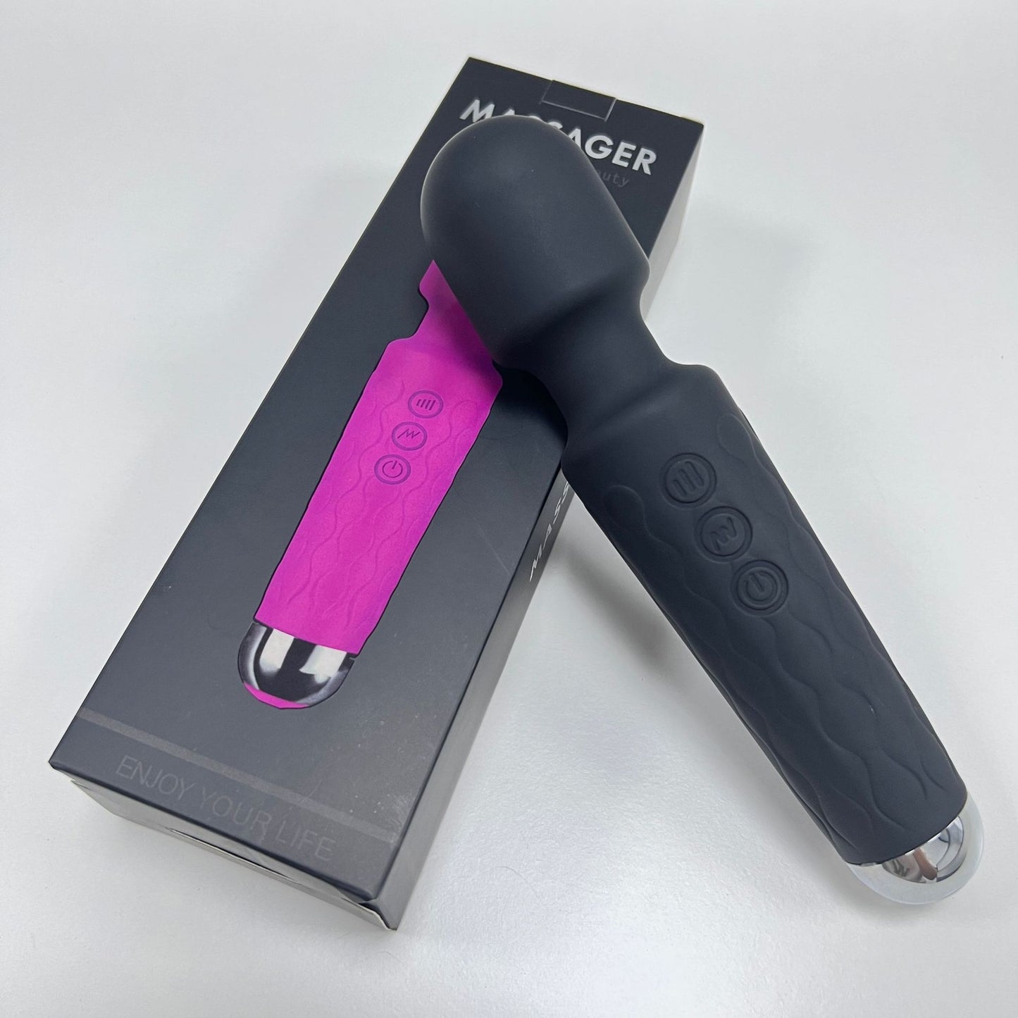 Mini Halo Vibrator Wand Massager Clitoris Stimulation - Black - image 2
