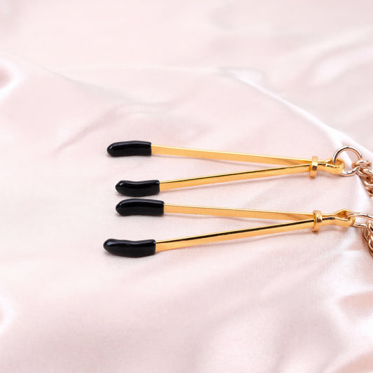Sexy Crystal Bunny Nipple Clamps - image 1