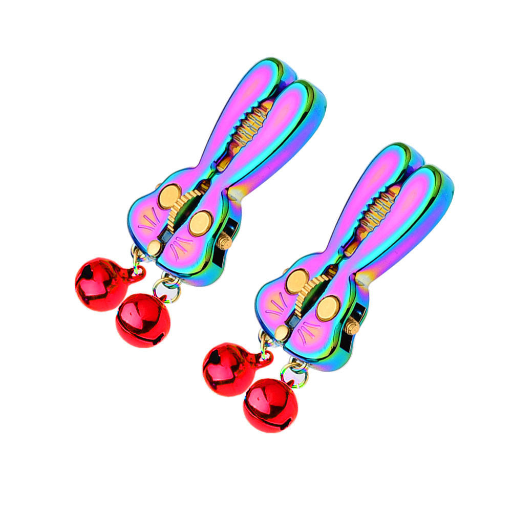 Adjustable Bunny Nipple Clamps – Sensory Play with Bells & Gear Control - CB - RB - image 4