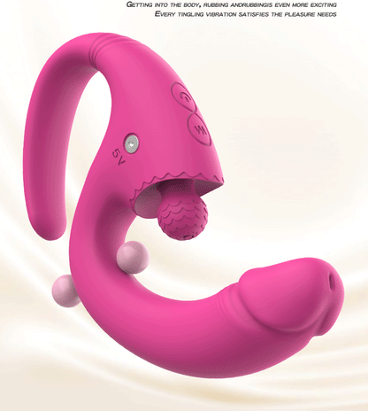 2 in 1 Dildo Vibrator Clitoral & G Spot Stimulation - image 0