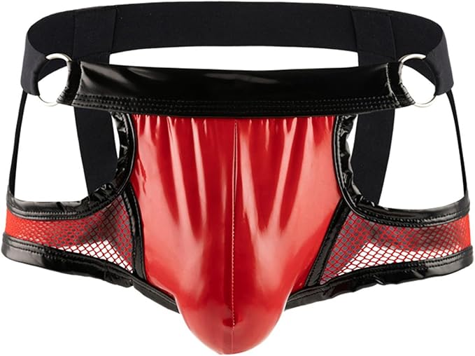 Leatheredge Men's Double Open-cut Underwear - Red - XXL - image 6