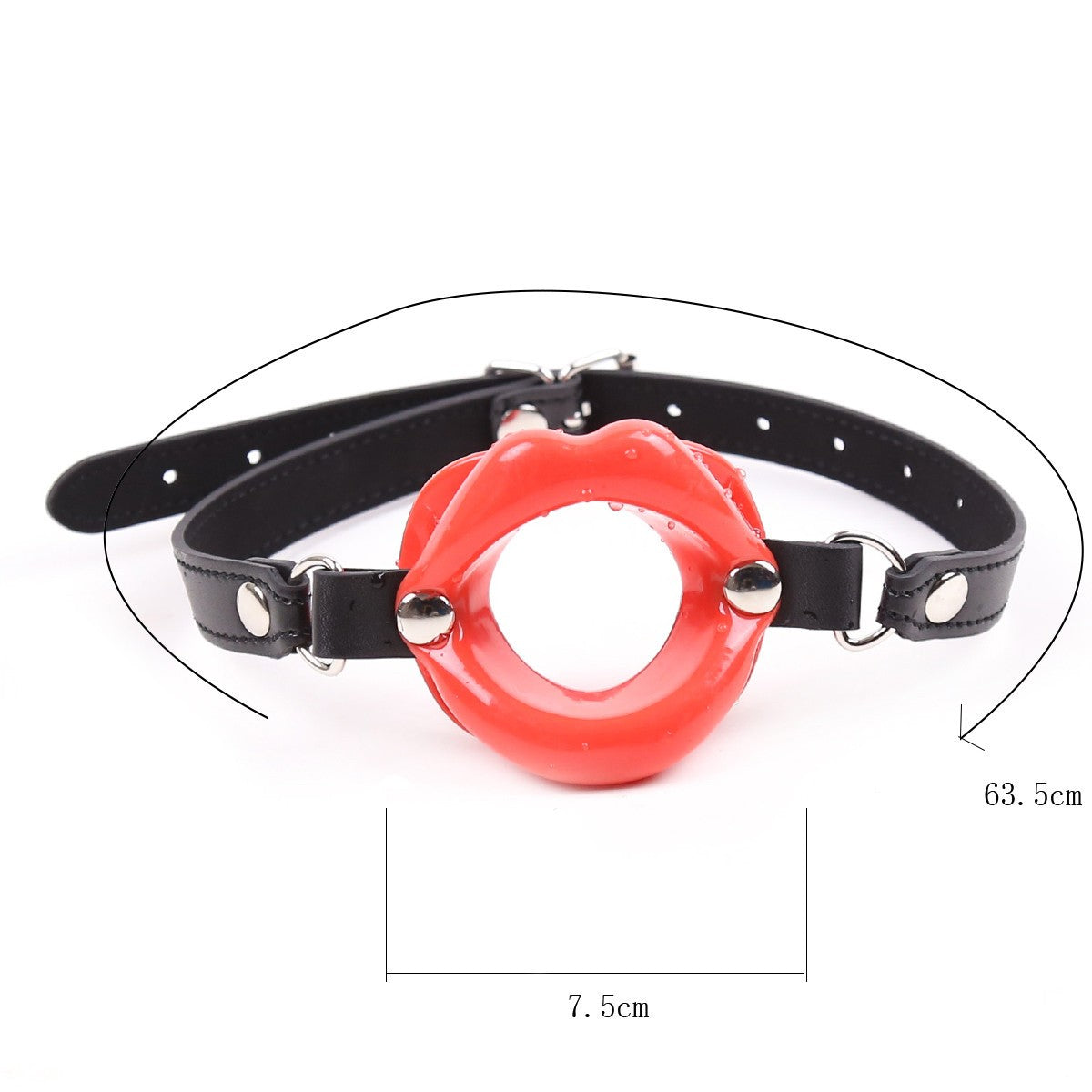 Oral Mouth Gag-Lip Shape BDSM Sex Toy - Red - image 7