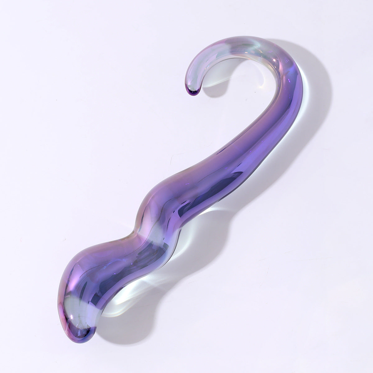 Iridescent Glass G-Spot Wand – Elegant Body-Safe & Temperature Play Friendly - image 2