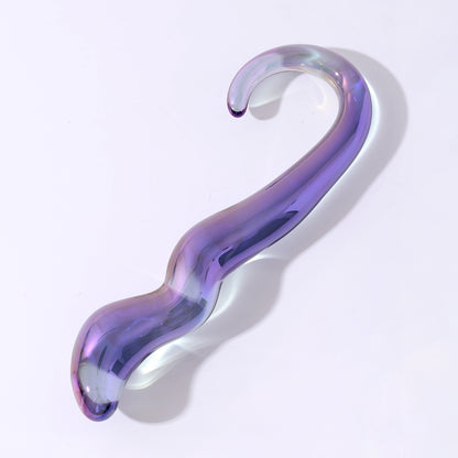Iridescent Glass G-Spot Wand – Elegant Body-Safe & Temperature Play Friendly - image 2