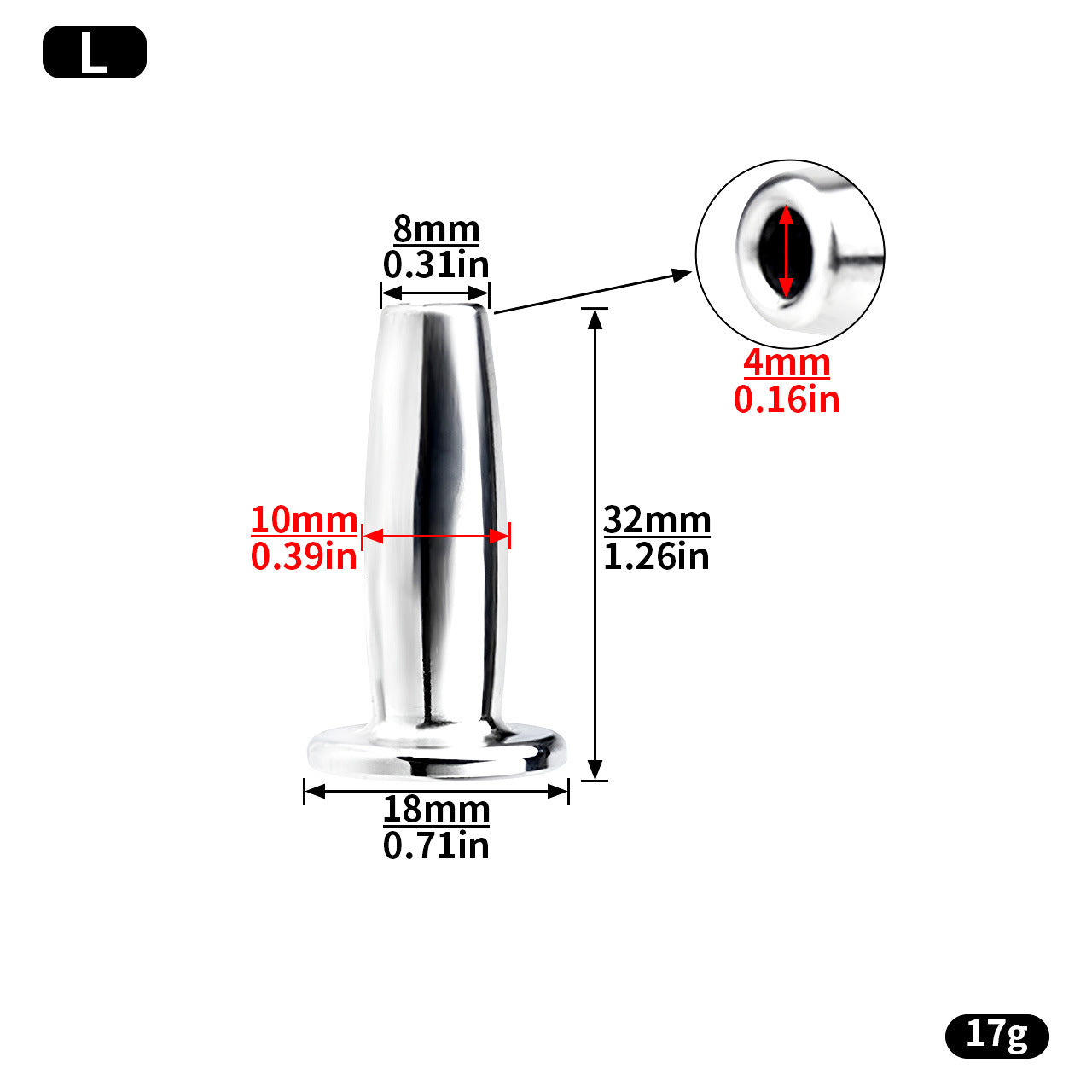 Short Stainless Steel Urethral Sounding Rods - X - image 6