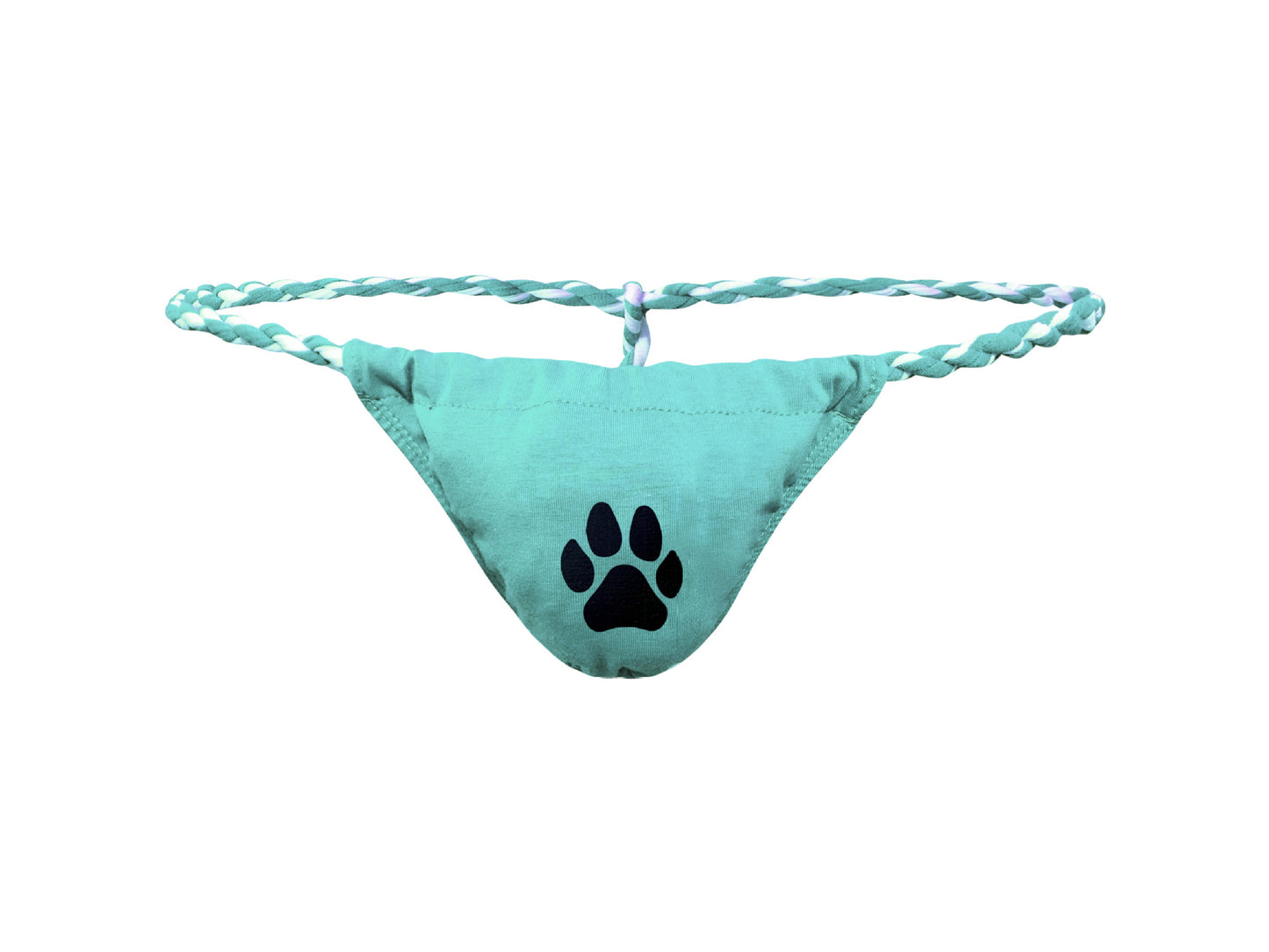 Men's Bear Paw Print Thong - Sky Blue - XXL - image 9