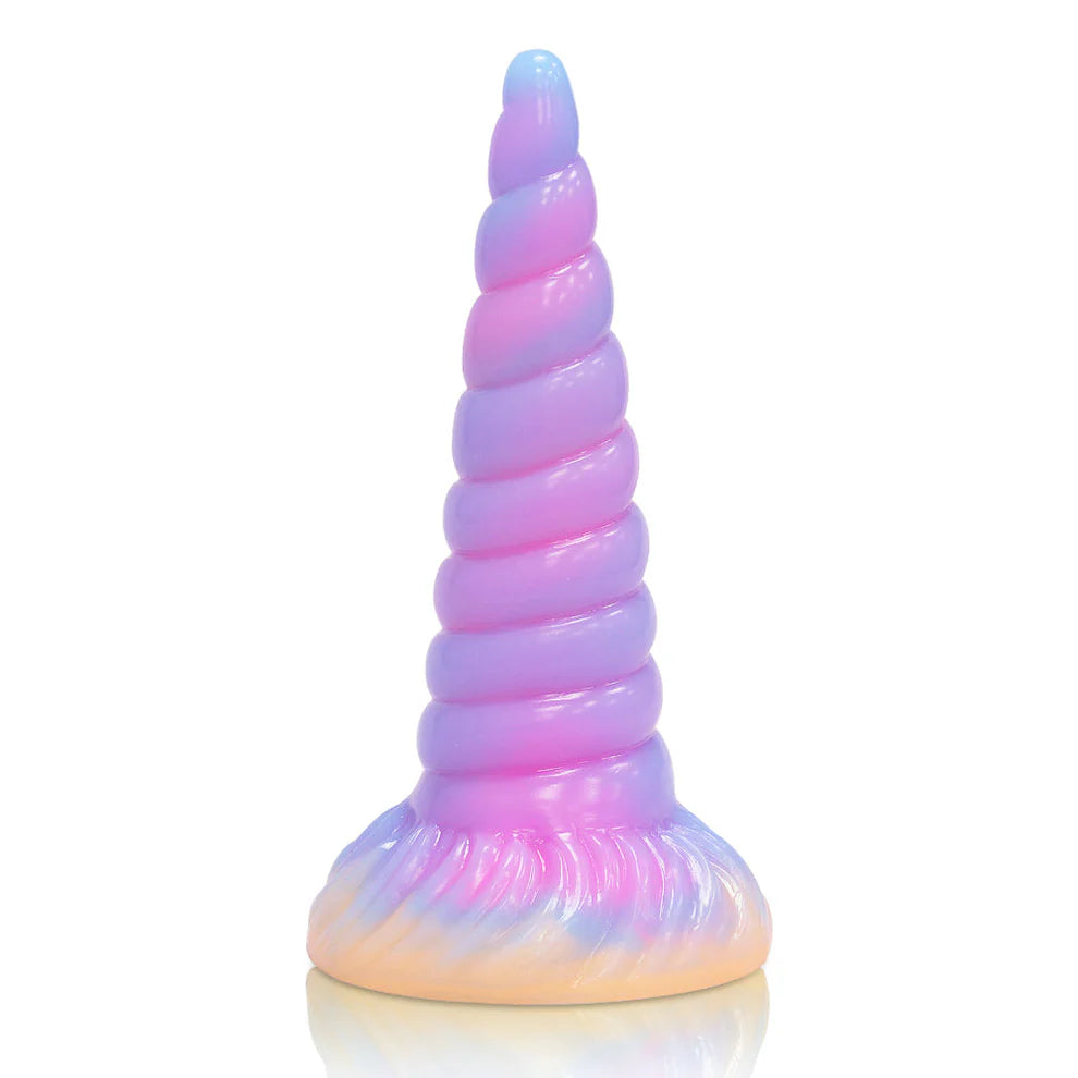 7.99'' Light Up Fantasy Anal Unicorn Dildo with Suction Cup - image 0
