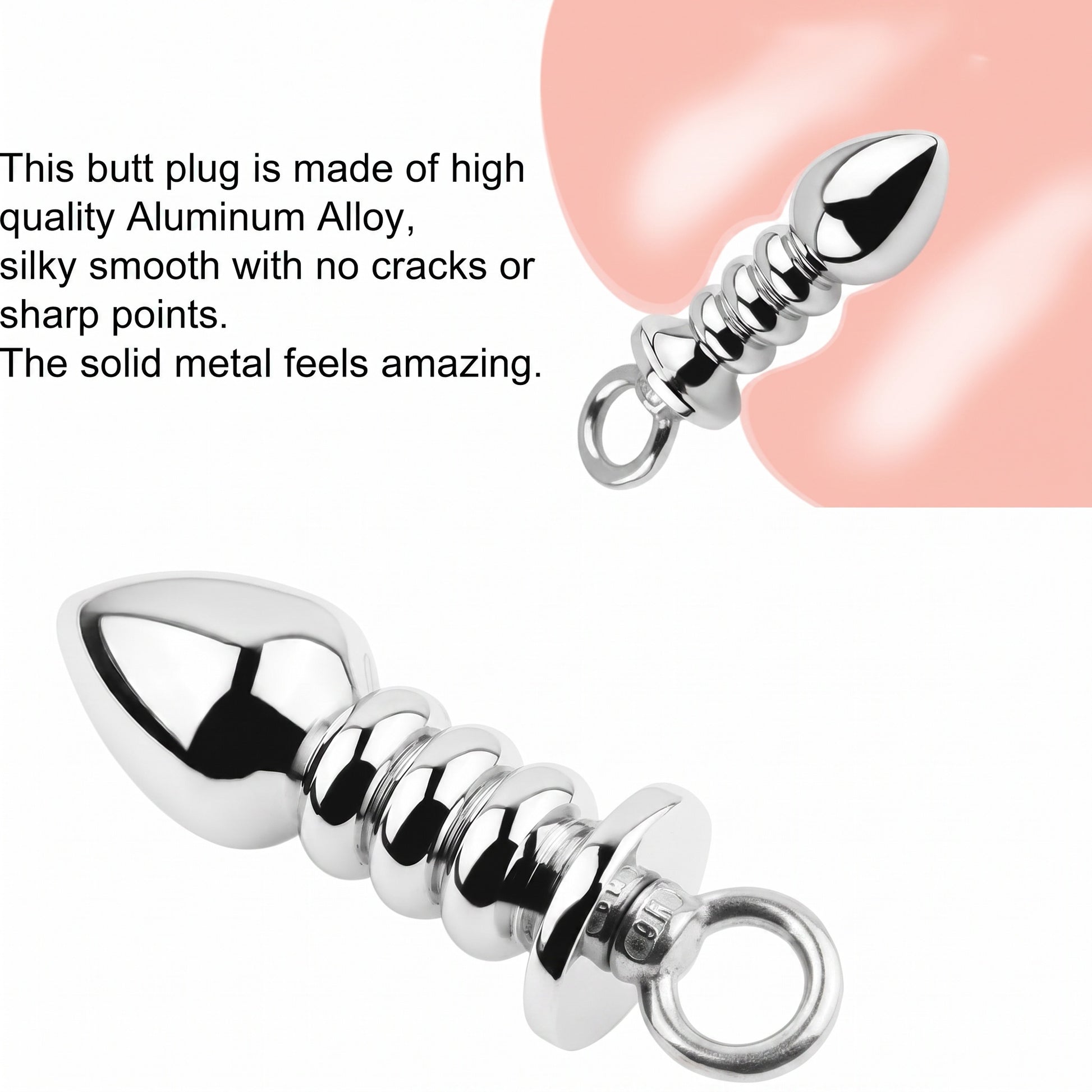 Multi-Segment Aluminum Alloy Butt Plug - image 2