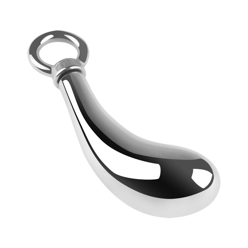 3 Sizes Metal Anal Plug Set With Jeweled & Pull-ring Base - image 7