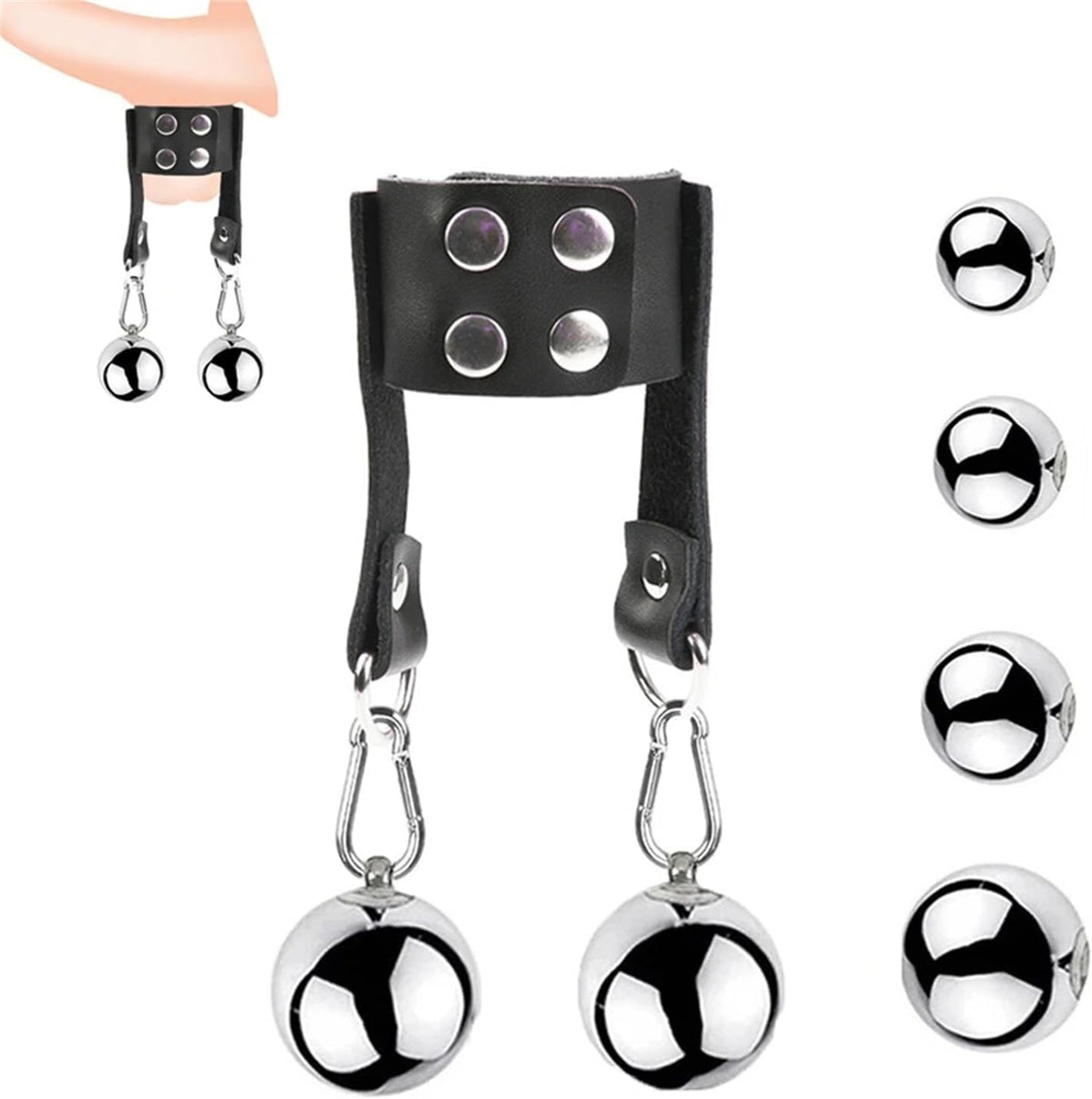 Gravity Steel Ball Restraint Cock Ring - image 6