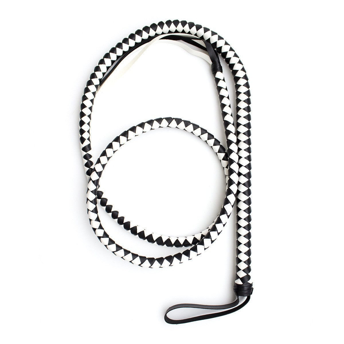 Obey's BDSM Flogger Whisper - White & Black - image 3