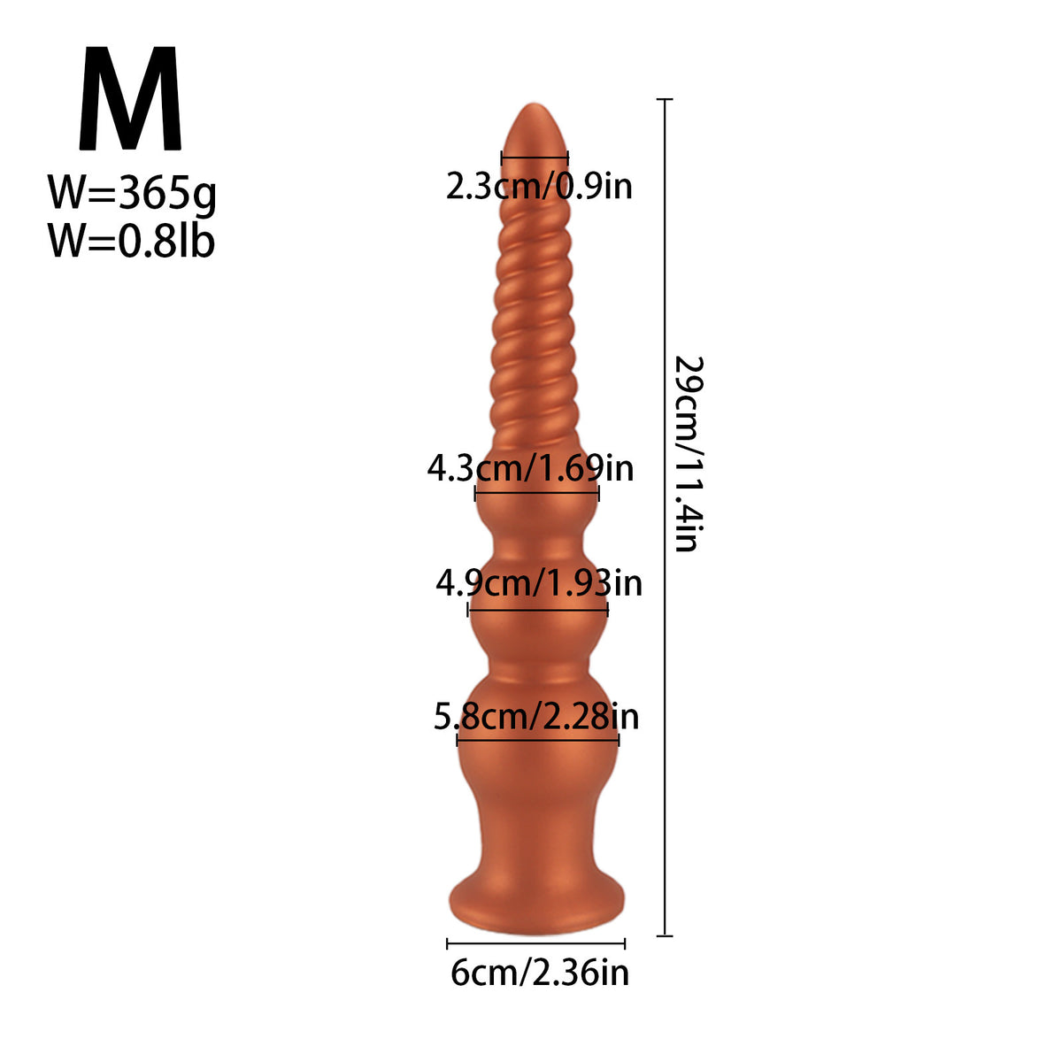 Gape Glider Silicone Plug - M - image 3