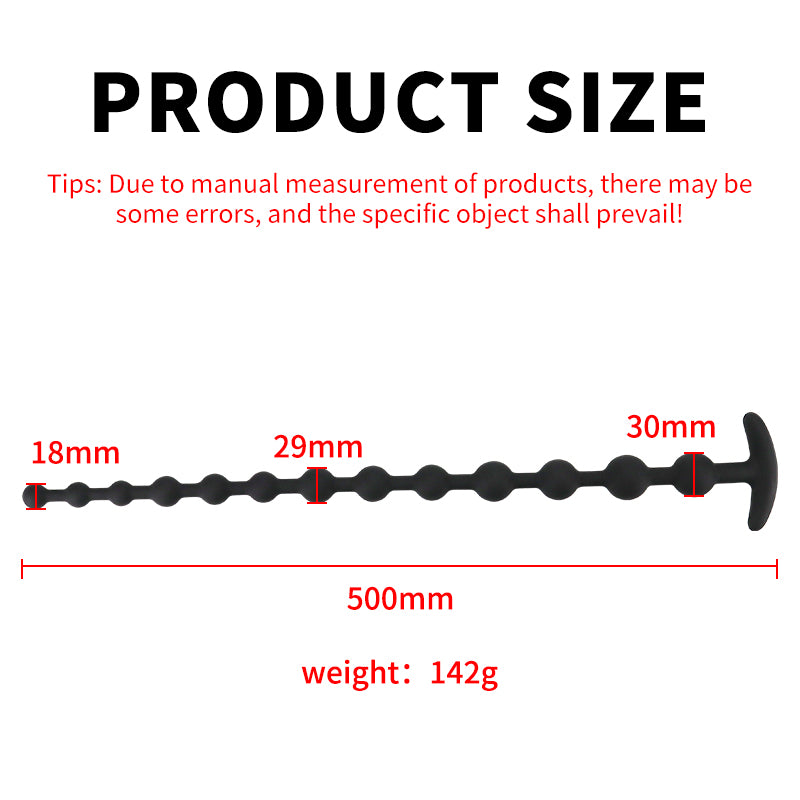 58cm Extra Long Butt Plug Pull Beads Anal Plug - image 5