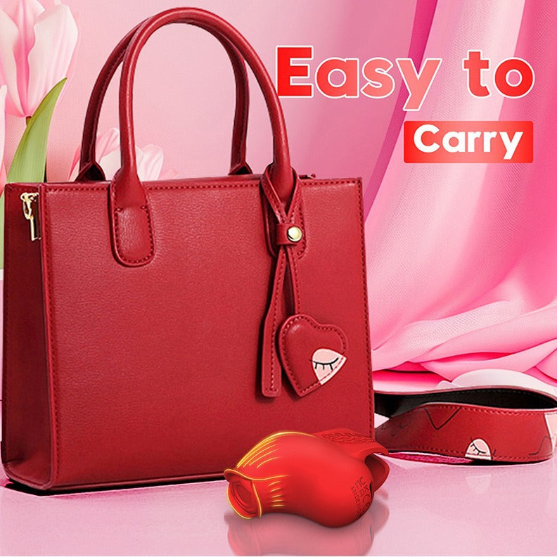 Rose Toy Finger Wearable Vibrator for Women patting Egg Clitoris Stimulator - image 3