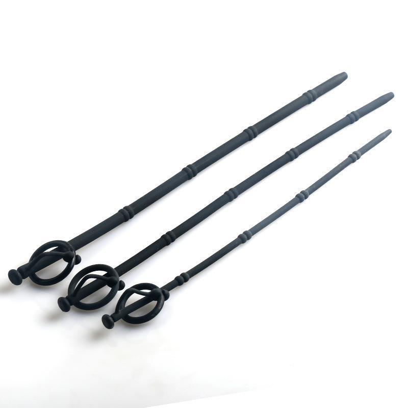 Man-creampie Maker Beaded Silicone Urethral Sounds - 9mm - image 0