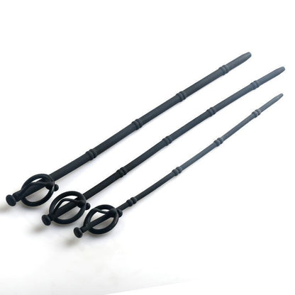 Man-creampie Maker Beaded Silicone Urethral Sounds - 9mm - image 0