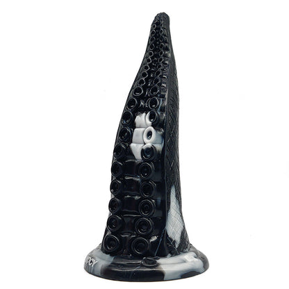Octopus-Shape-Fantasy Tongue Realistic Dildo - Black - image 6