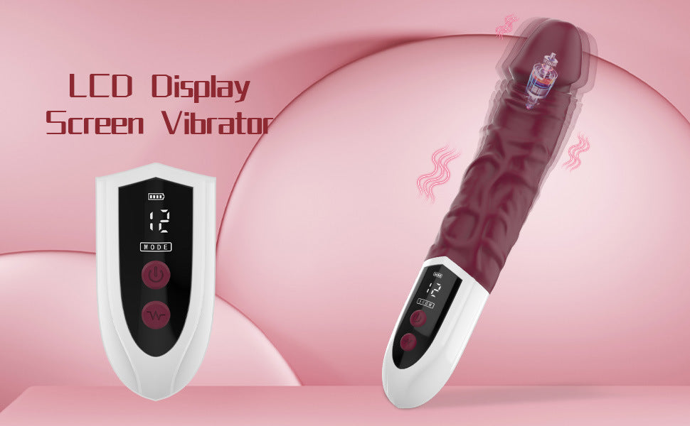 G Spot Dildo Vibrator with LED Display - image 6