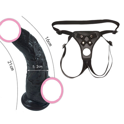 Big Strap-on Dildo - Black - S - for Men - image 0