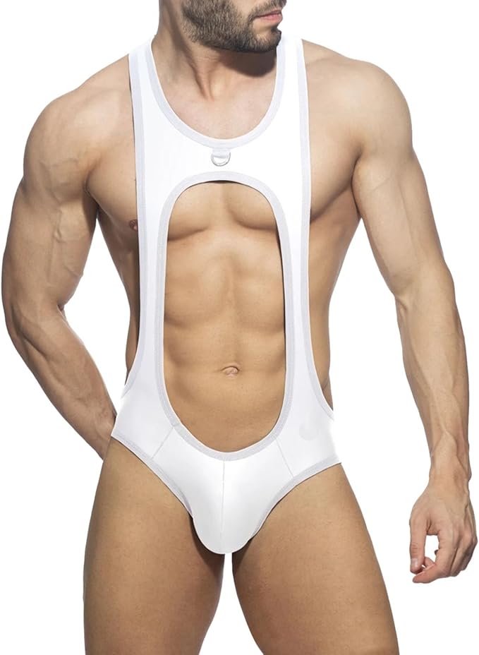 Mens Jockstrap Bodysuit  - X-White - XXL - image 12