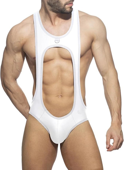 Mens Jockstrap Bodysuit  - X-White - XXL - image 12