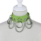 Unisex Punk PU Leather Choker Rock  - Light Green - image 0
