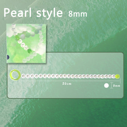 Pearl & Jade Beads Urethral Sound - 8mm - Pearls - image 9