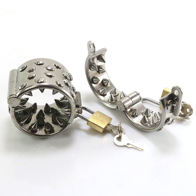 Fetish Torture Play Spiked Ball Ring - image 0