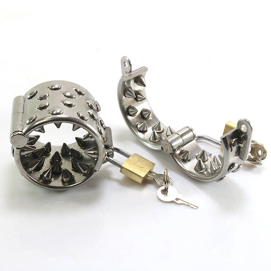 Fetish Torture Play Spiked Ball Ring - image 0